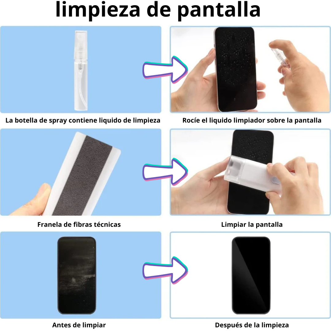 Kit de limpieza multiusos 7 en 1